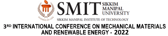 3rd International Conference on Mechanical Materials and Renewable Energy (ICMMRE 2022)