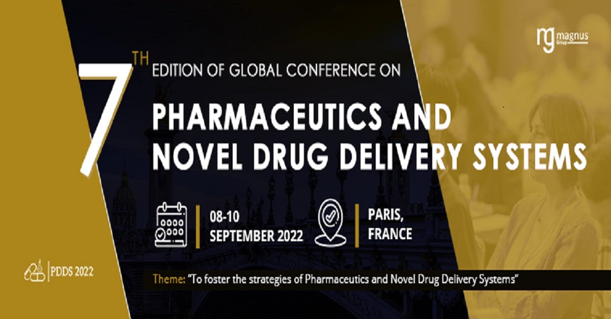 7th Edition of Global Conference on Pharmaceutics and Drug Delivery Systems