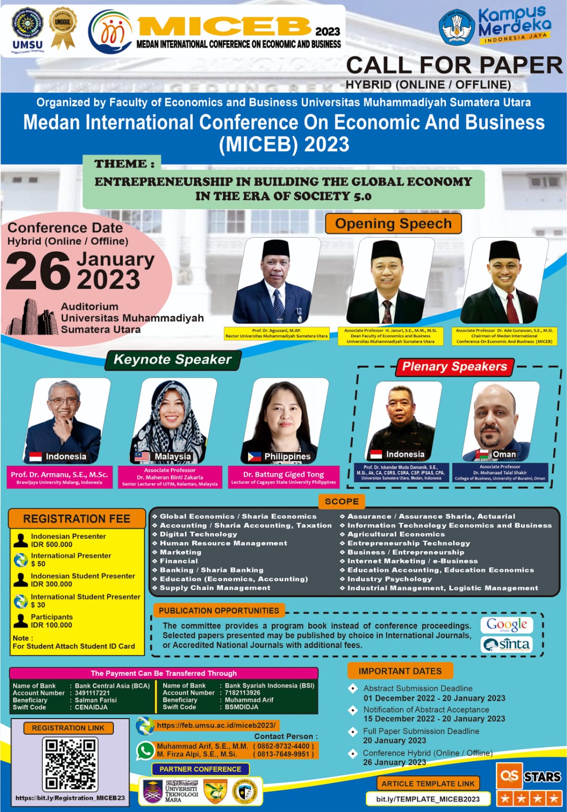 Medan International Conference on Economics and Business (MICEB) Faculty Economics and Business Universitas Muhammadiyah Sumatera Utara, Medan, Indonesia
