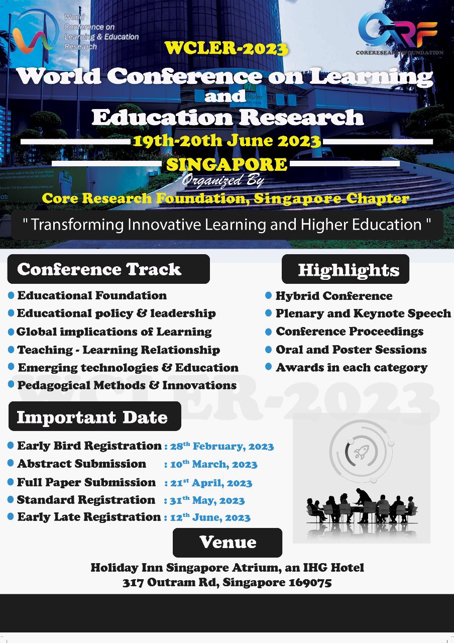 World Conference on Learning and Education Research