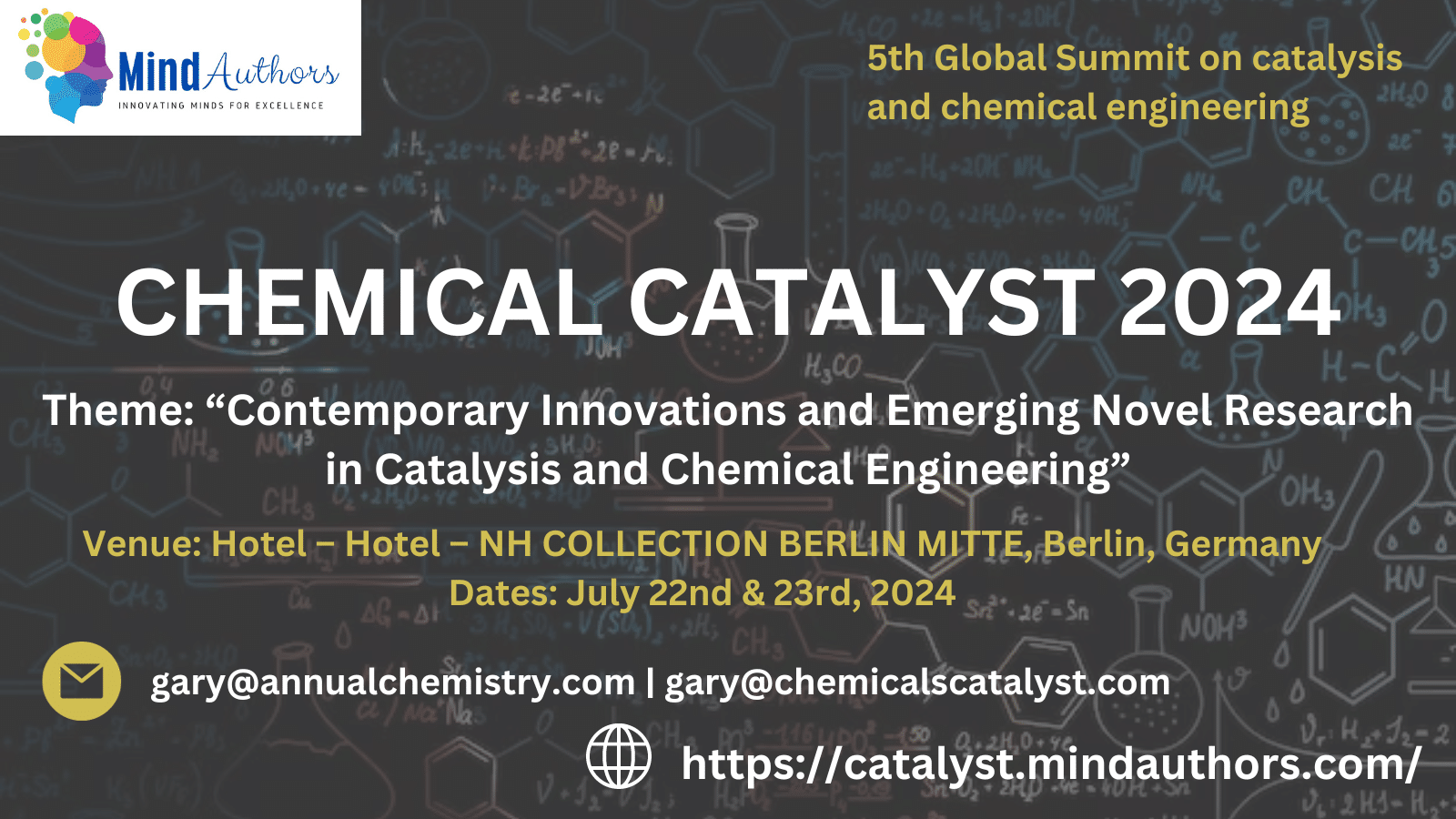 5th Global Summit on catalysis and chemical engineering