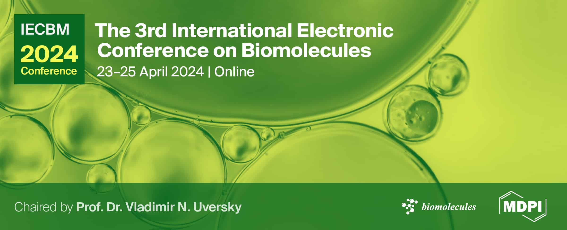 The 3rd International Electronic Conference on Biomolecules
