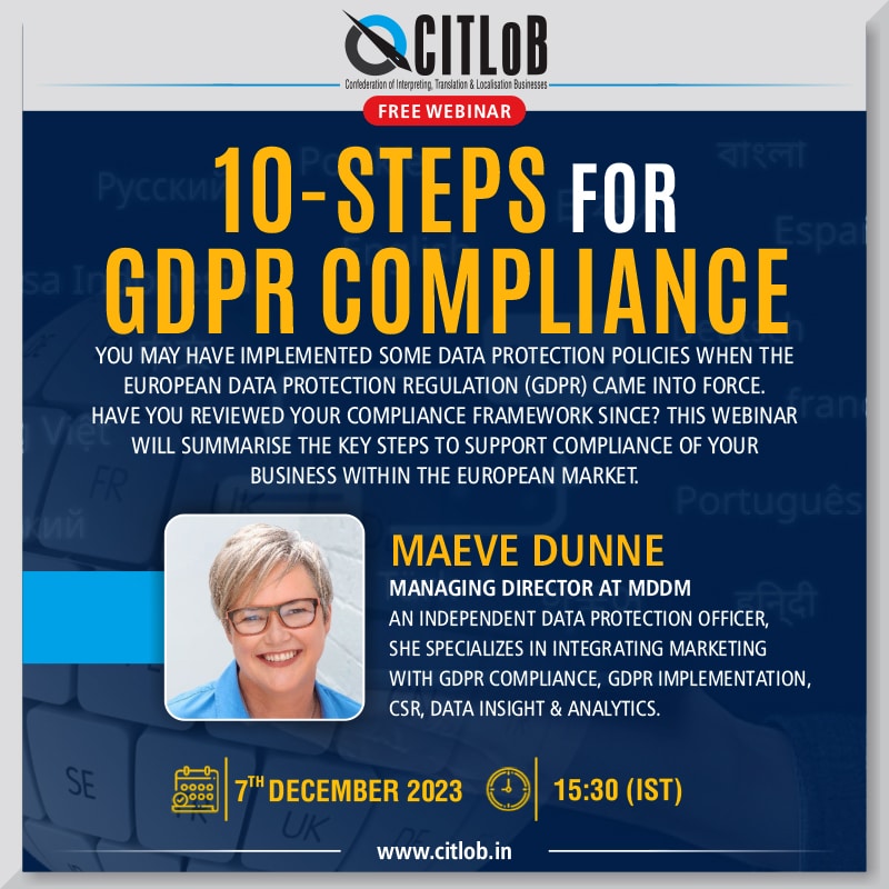 10-Steps for GDPR Compliance