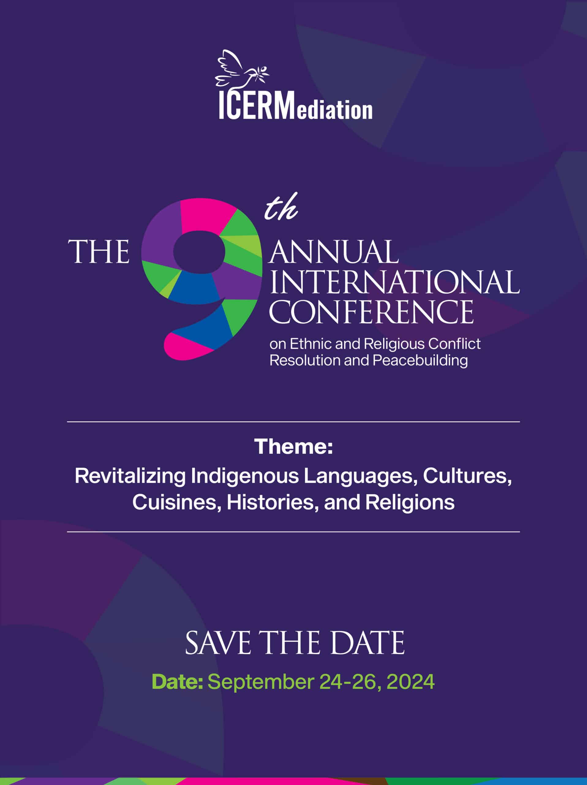 Call for Papers: The 9th Annual International Conference on Ethnic and Religious Conflict Resolution and Peacebuilding