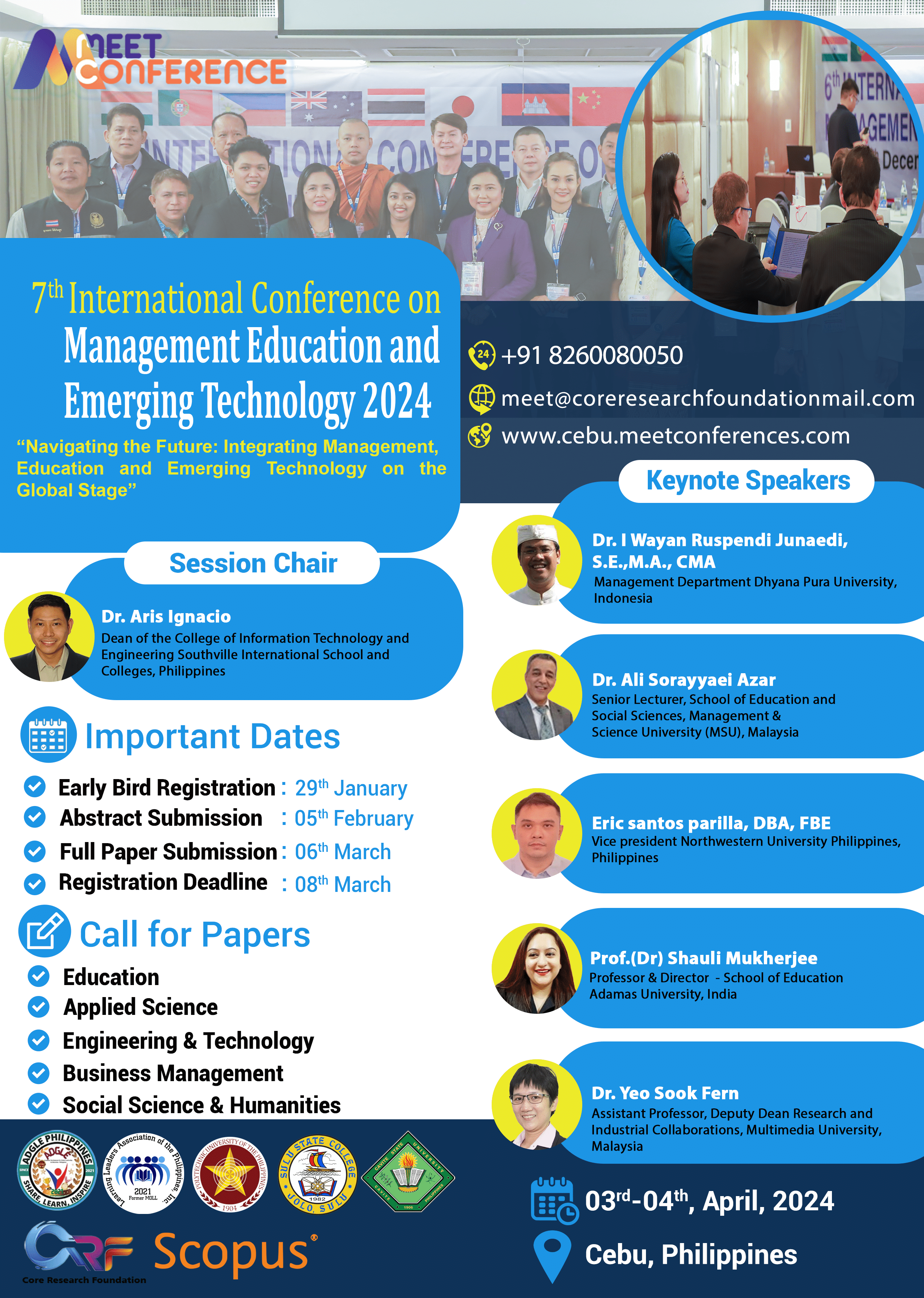 International Conference on Management , Education and Emerging Technology