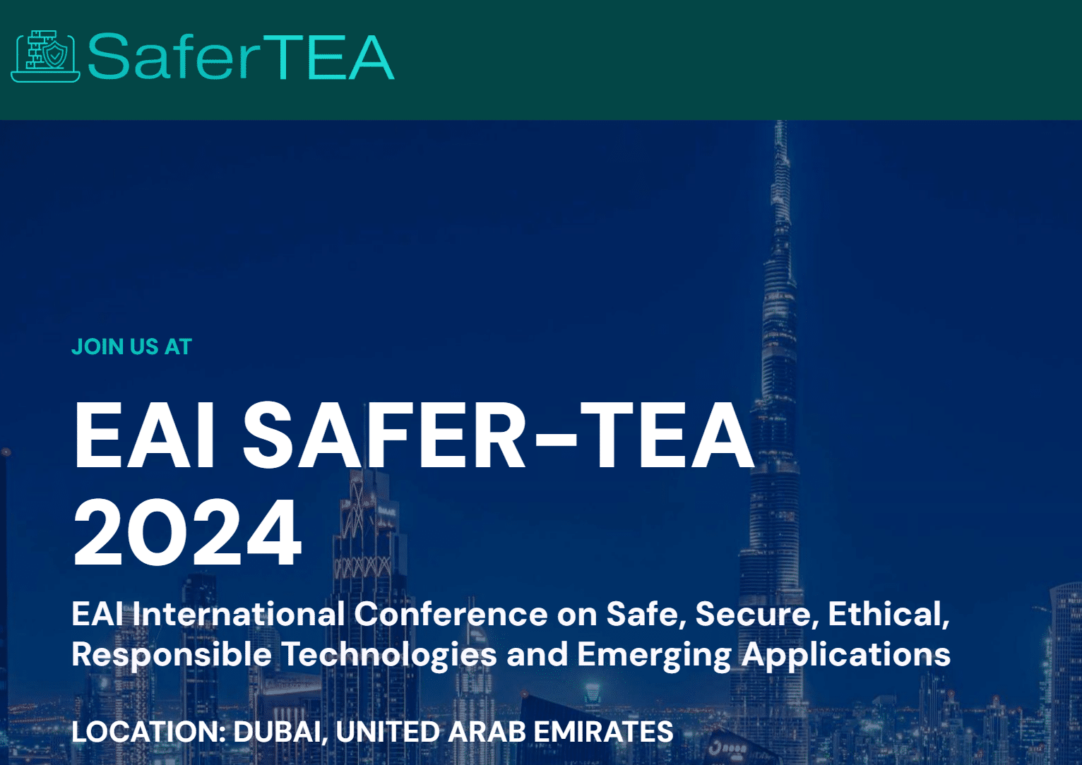 2nd EAI International Conference on Safe, Secure, Ethical, Responsible Technologies and Emerging Applications