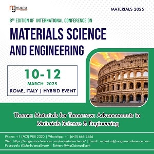 8th Edition of International Conference on Materials Science and Engineering
