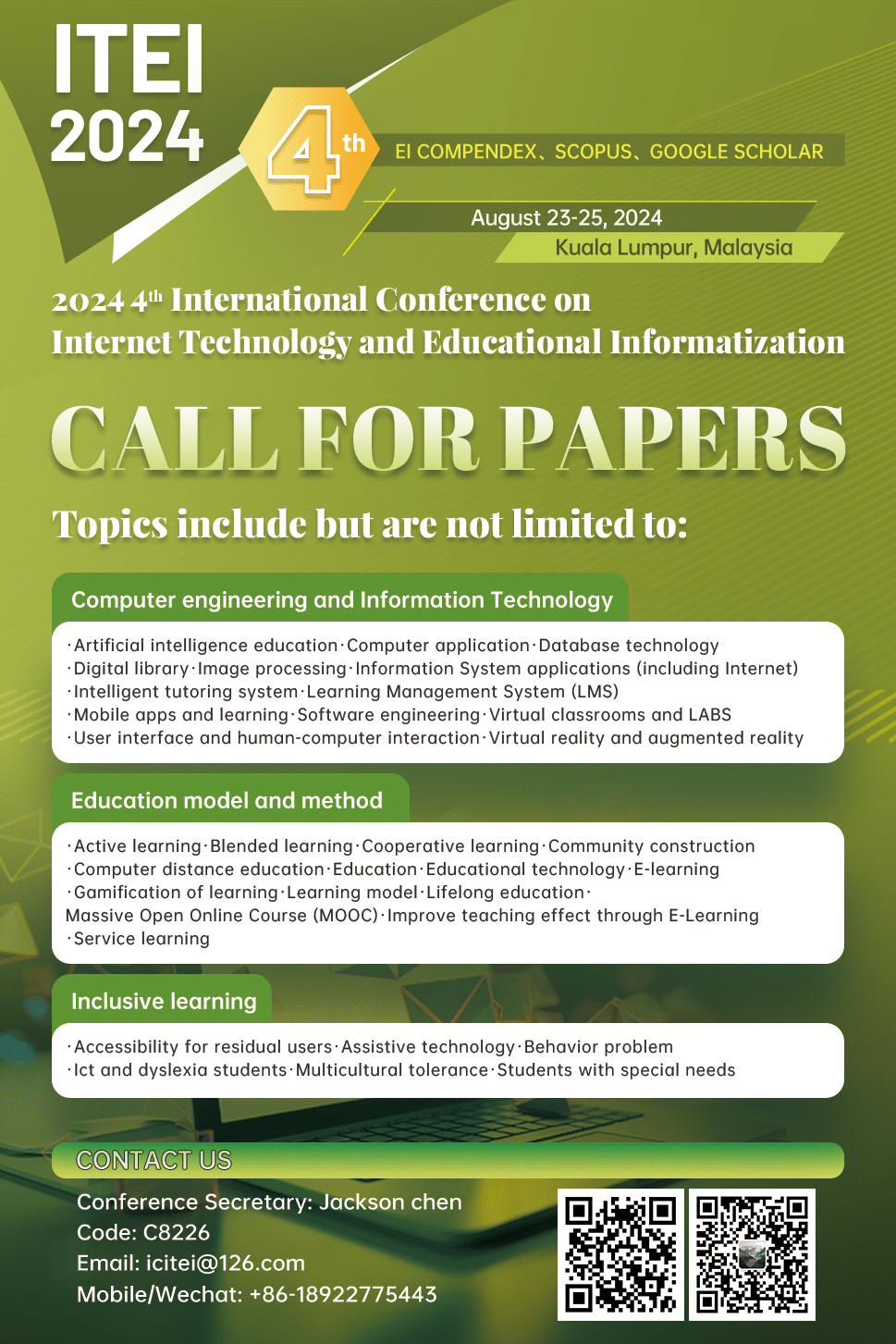 2024 4th International Conference on Internet Technology and Educational Informatization(ITEI 2024)