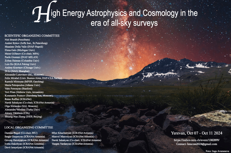 High Energy Astrophysics and Cosmology in the era of all-sky surveys