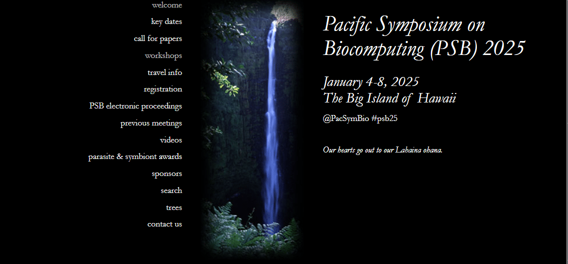 Pacific Symposium on Biocomputing (PSB) 2025