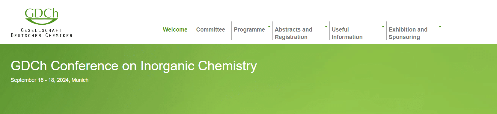 GDCh Conference on Inorganic Chemistry of the Divisions of Solid-state Chemistry & Materials Research and Wöhler Association for Inorganic Chemistry