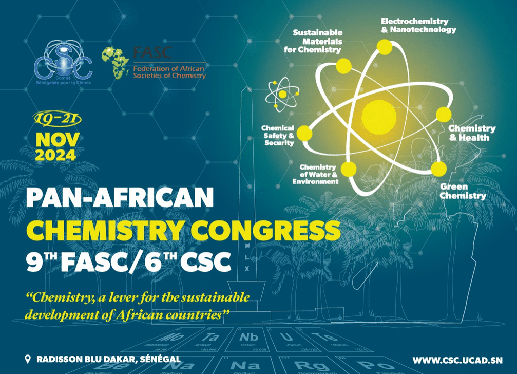 6th Annual Days of Chemistry of Senegal & 9th FASC Congress (FASC|JACS 2024)  – Chemistry, a lever for sustainable development of African countries