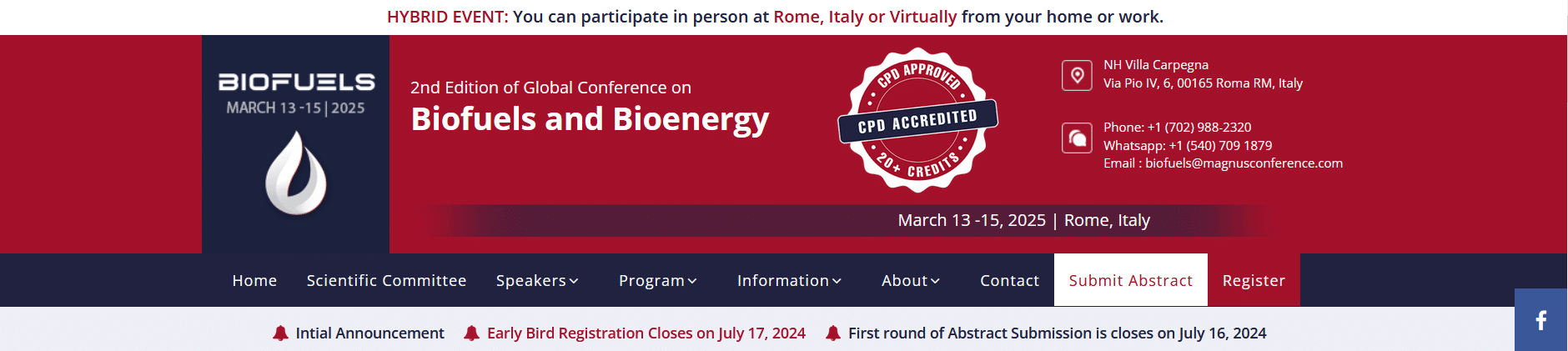 2nd Edition of Global Conference on Biofuels and Bioenergy