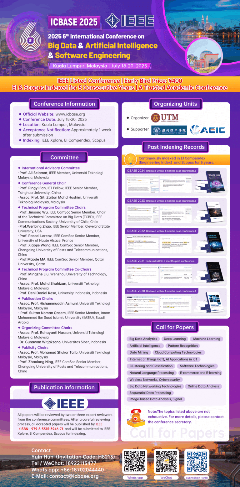 IEEE 2025 6th International Conference on Big Data & Artificial ...