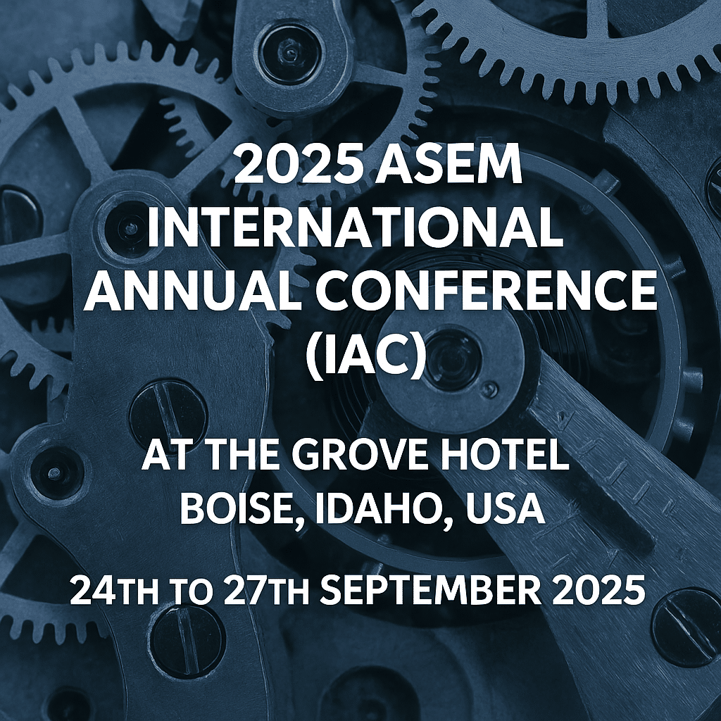 ASEM 2025 International Annual Conference Powering the Future of Engineering Management