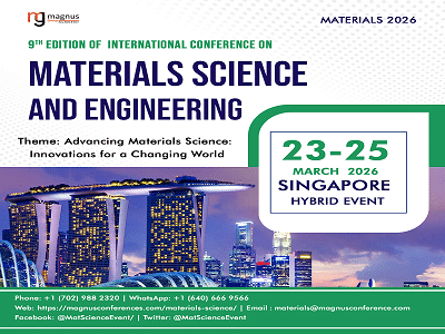 9th Edition of International Conference on Materials Science and Engineering