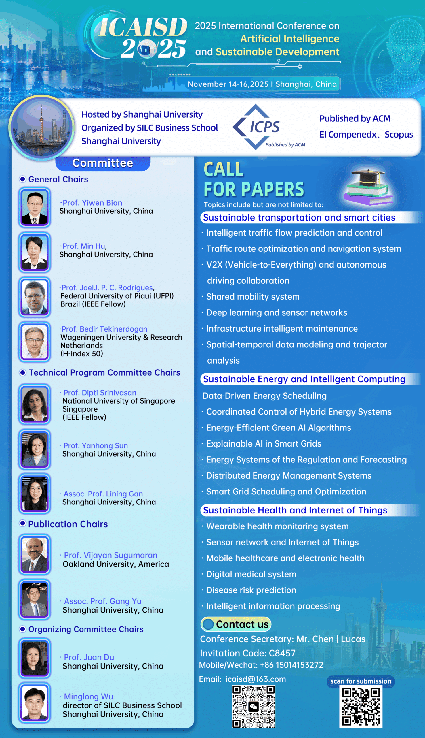 2025 International Conference on Artificial Intelligence and Sustainable Development (ICAISD 2025)