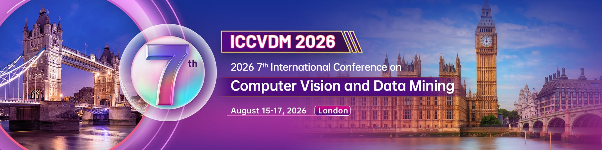IEEE 2026 7th International Conference on Computer Vision and Data Mining (ICCVDM 2026)
