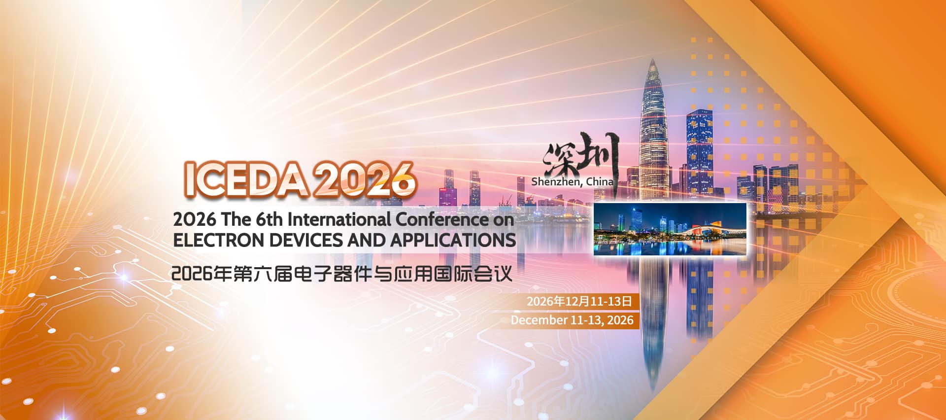 6th International Conference on Electron Devices and Applications (ICEDA 2026)