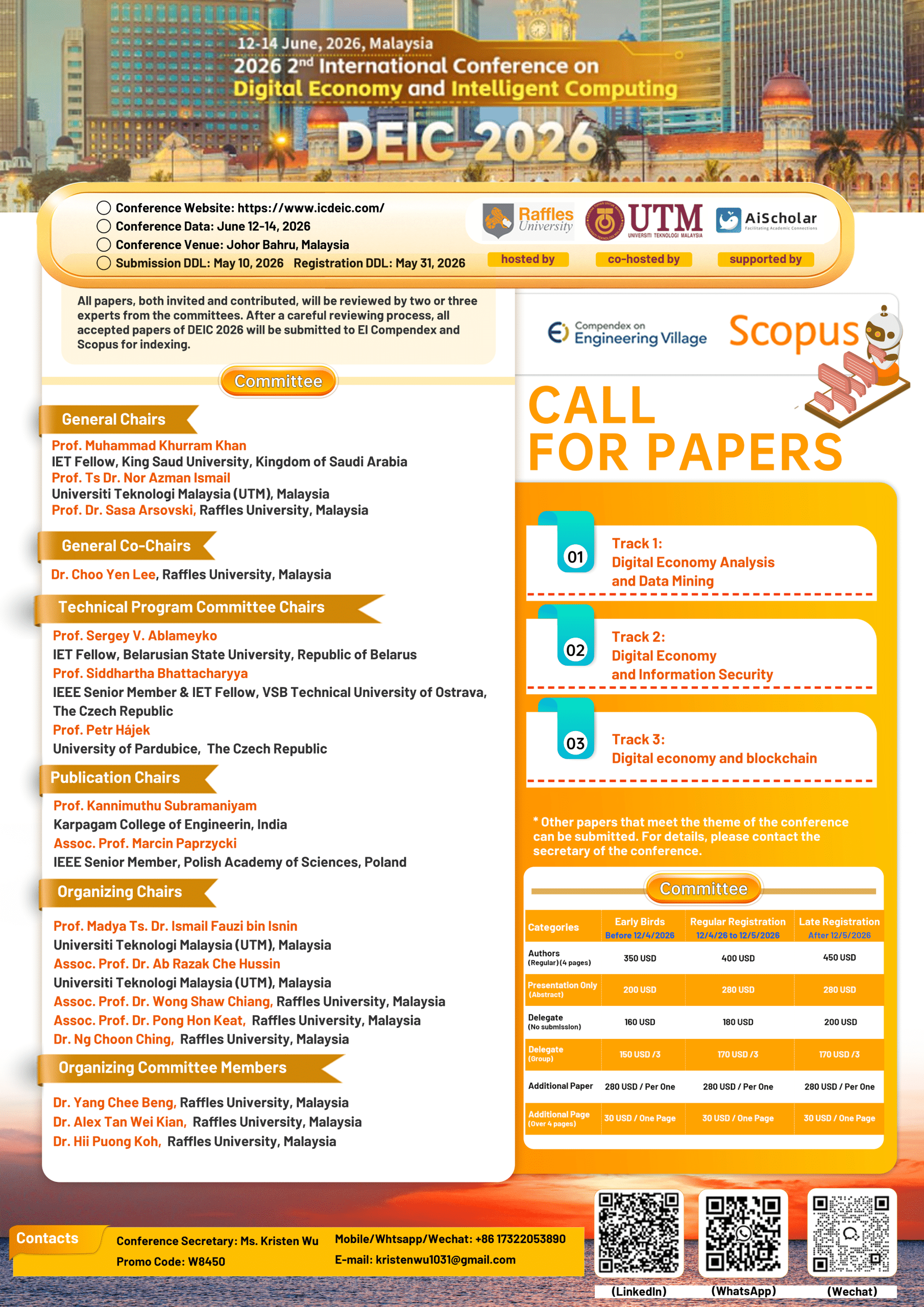 2026 2nd International Conference on Digital Economy and Intelligent Computing(DEIC 2026)
