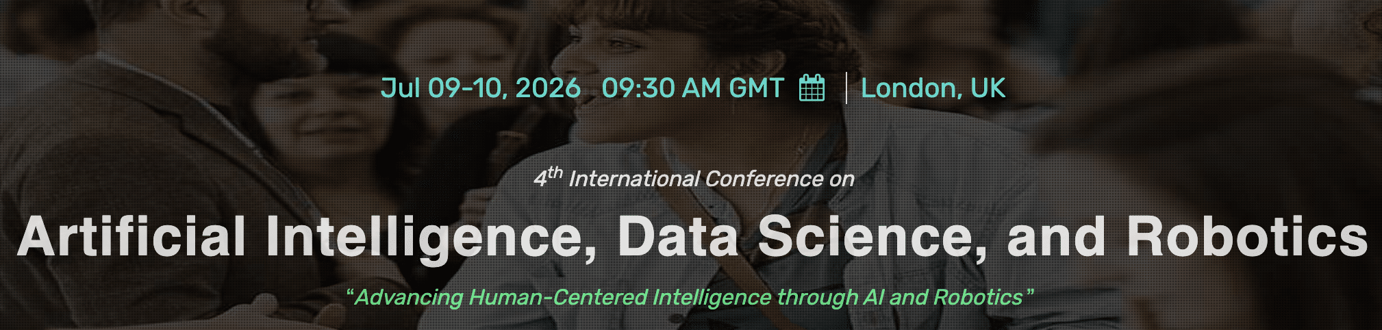 4th International Conference on Artificial Intelligence, Data Science, and Robotics