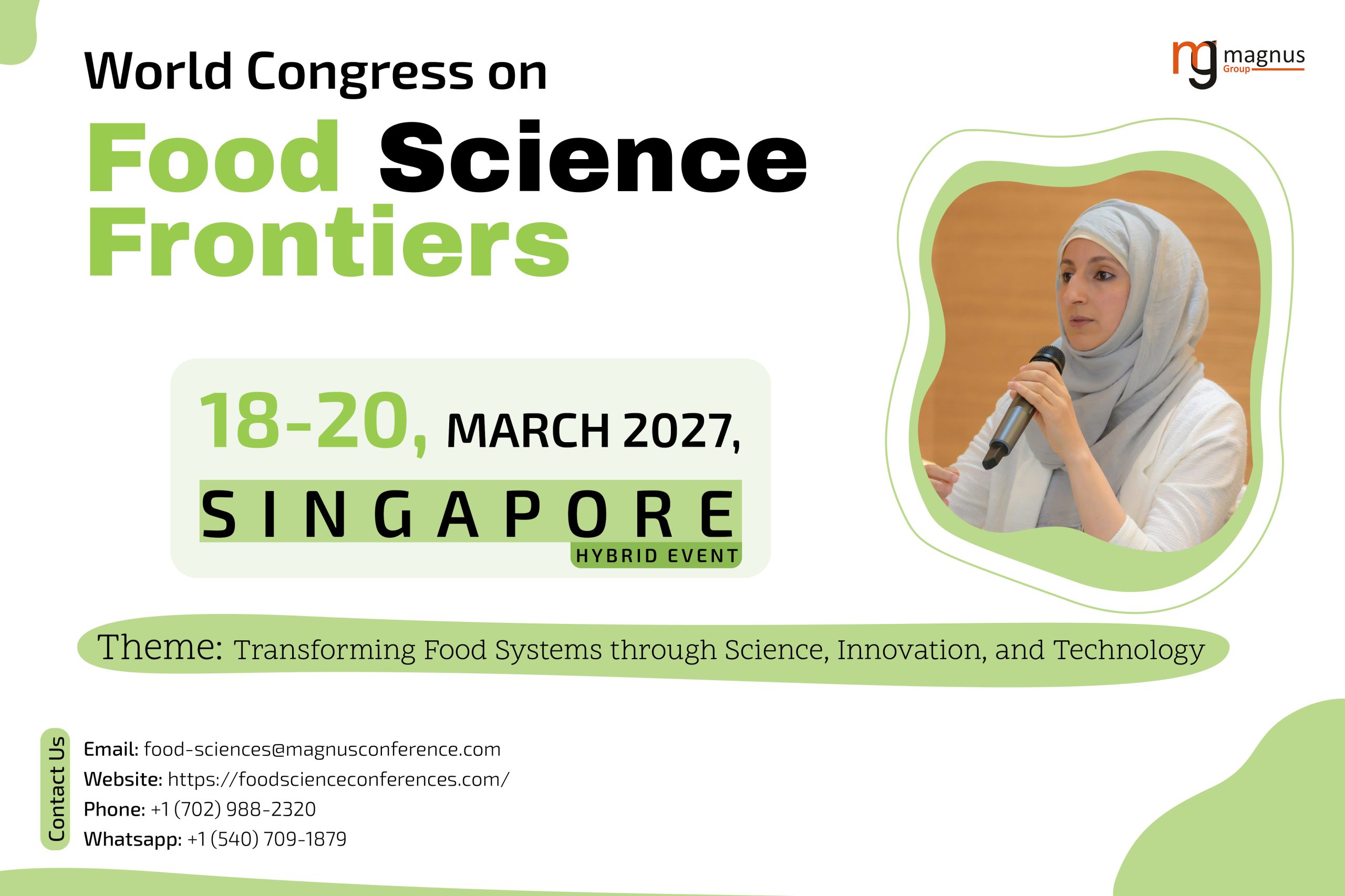 World Congress on Food Science Frontiers (Food Frontiers 2027)