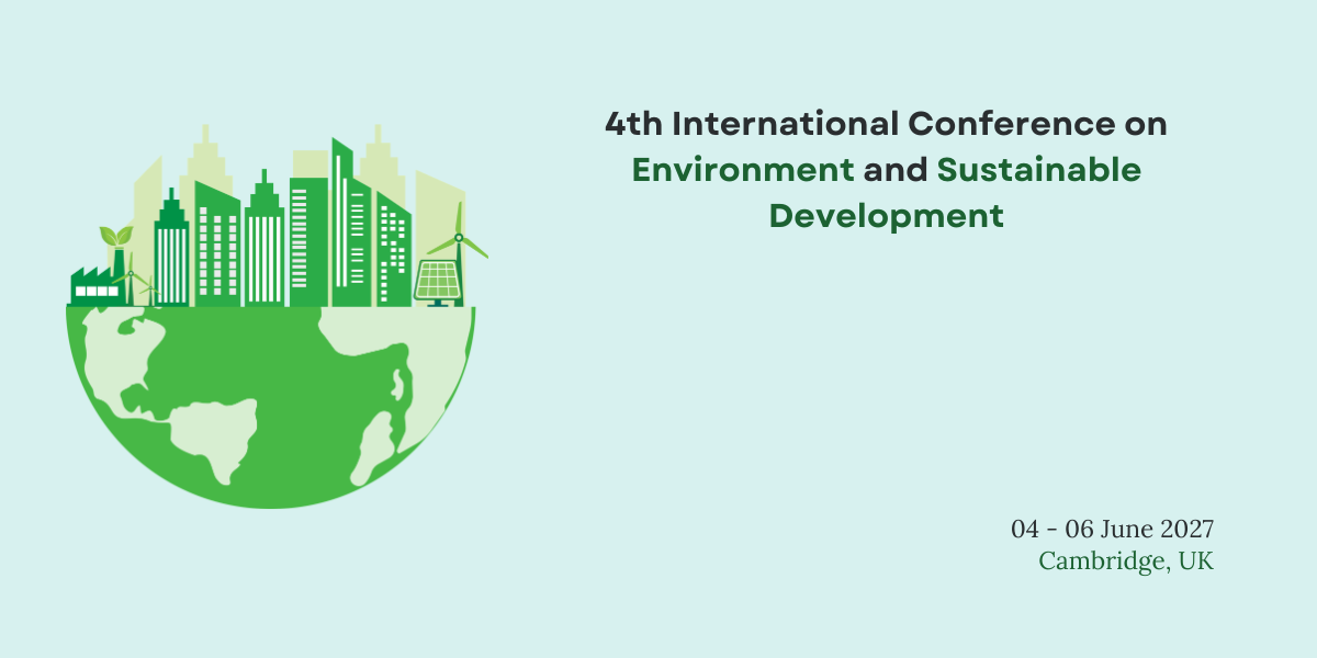 4th International Conference on Environment and Sustainable Development