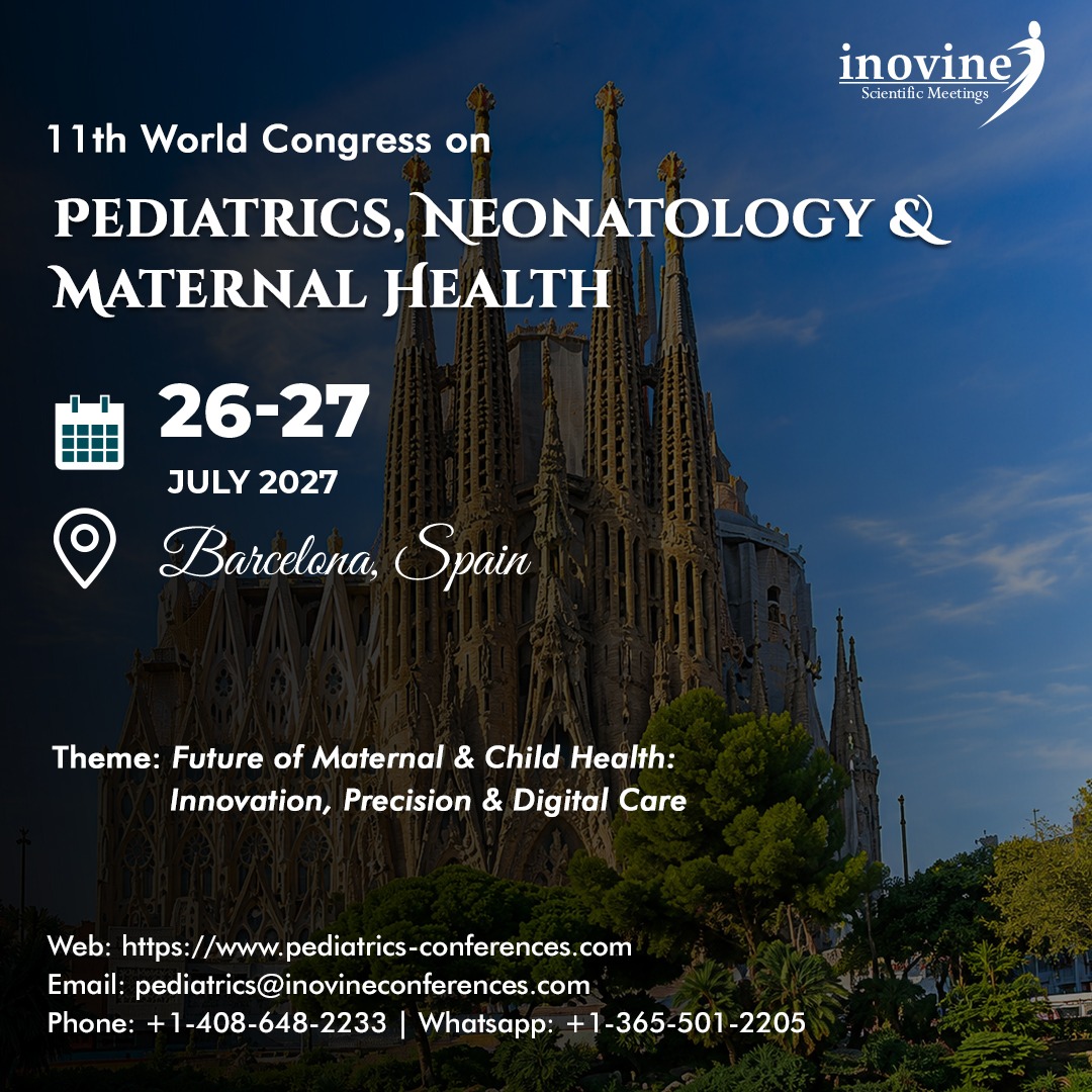 11th World Congress on Pediatrics, Neonatology & Maternal Health 2027