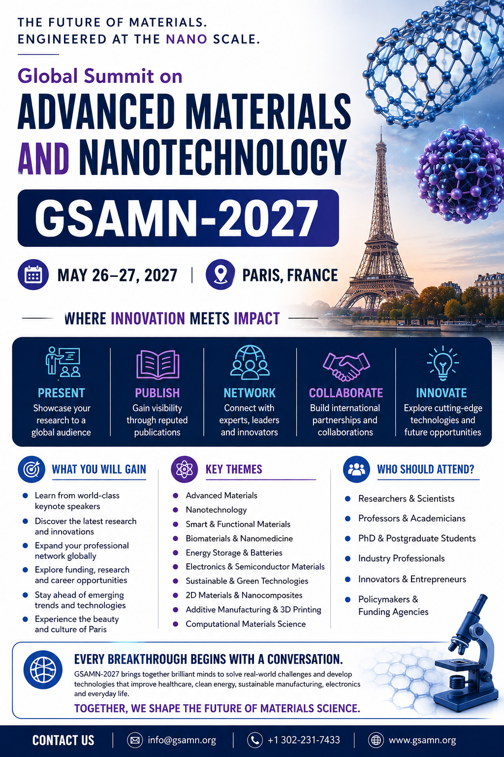 Global Summit on Advanced Materials and Nanotechnology