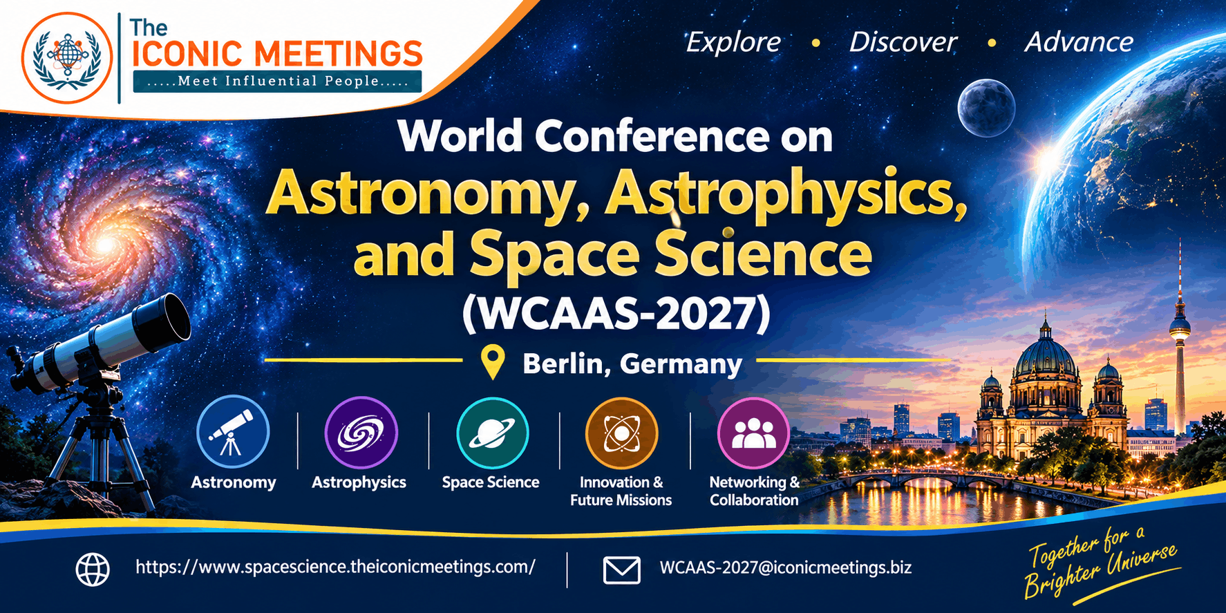 World Conference on Astronomy, Astrophysics, and Space Science (WCAAS-2027)