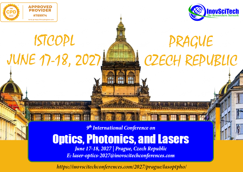 9th International Conference on Optics, Photonics, and Lasers