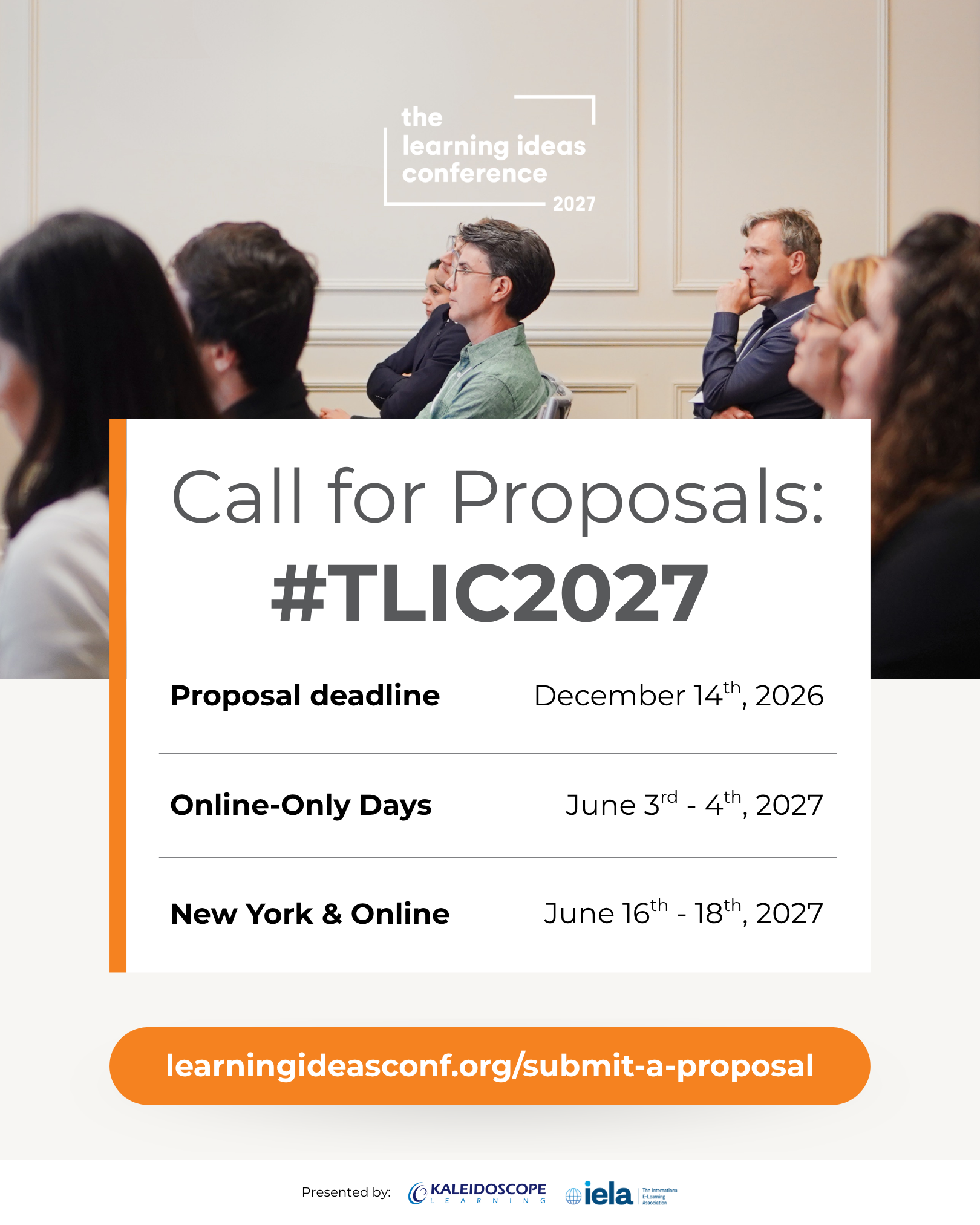 The Learning Ideas Conference 2027
