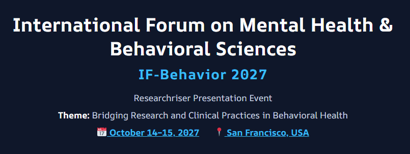 International Forum on Mental Health & Behavioral Sciences